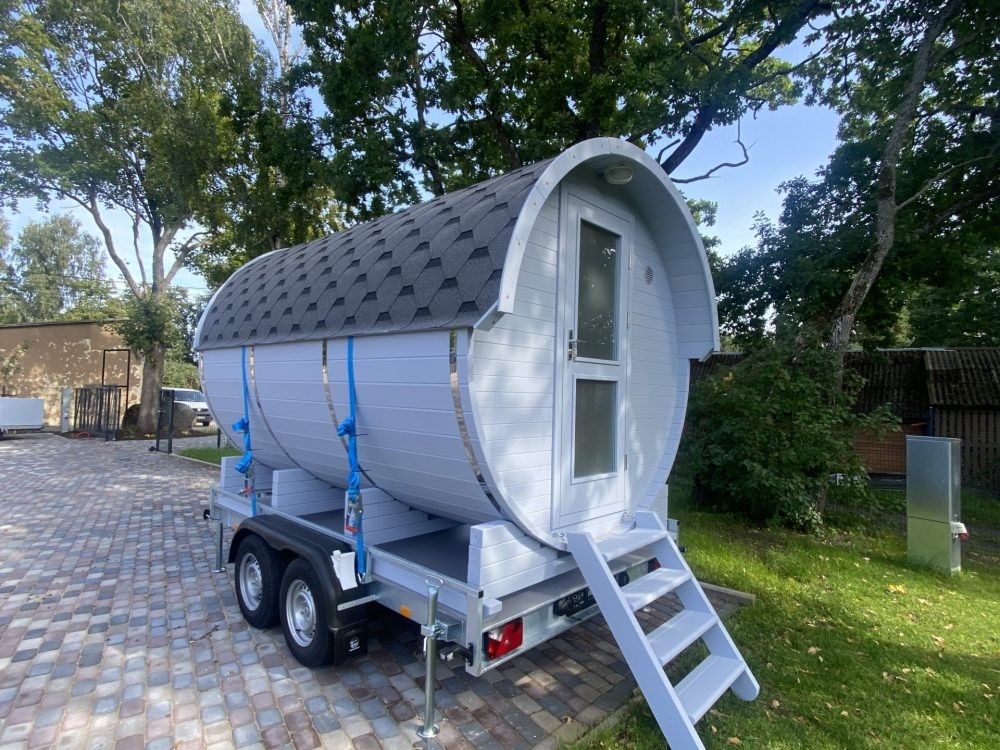 Mobilā pirts, malkas krāsns, 7,59 m² — attēls 2