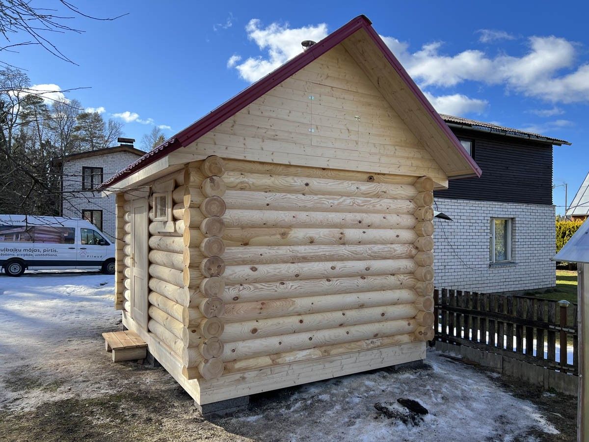 Guļbūves pirts, malkas krāsns, 12 m² — attēls 4