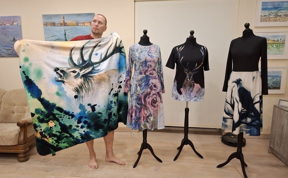 Pleds Anda Sproģe Art, zaļā krāsā — attēls 2