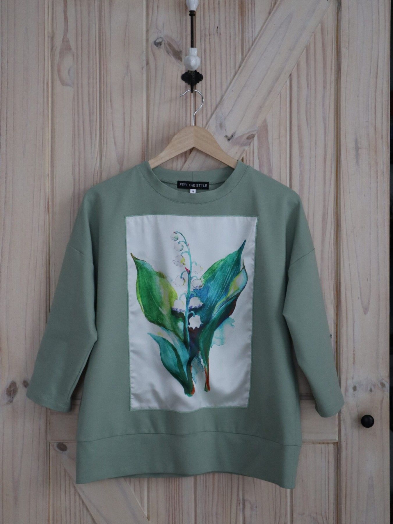 Sieviešu džemperis Feel the Style, S, M, L, XL, zaļā krāsā