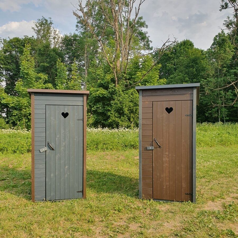 Baseini / Āra WC / Pagrabi UZKURI, koka būdiņa, āra tualete — attēls 3