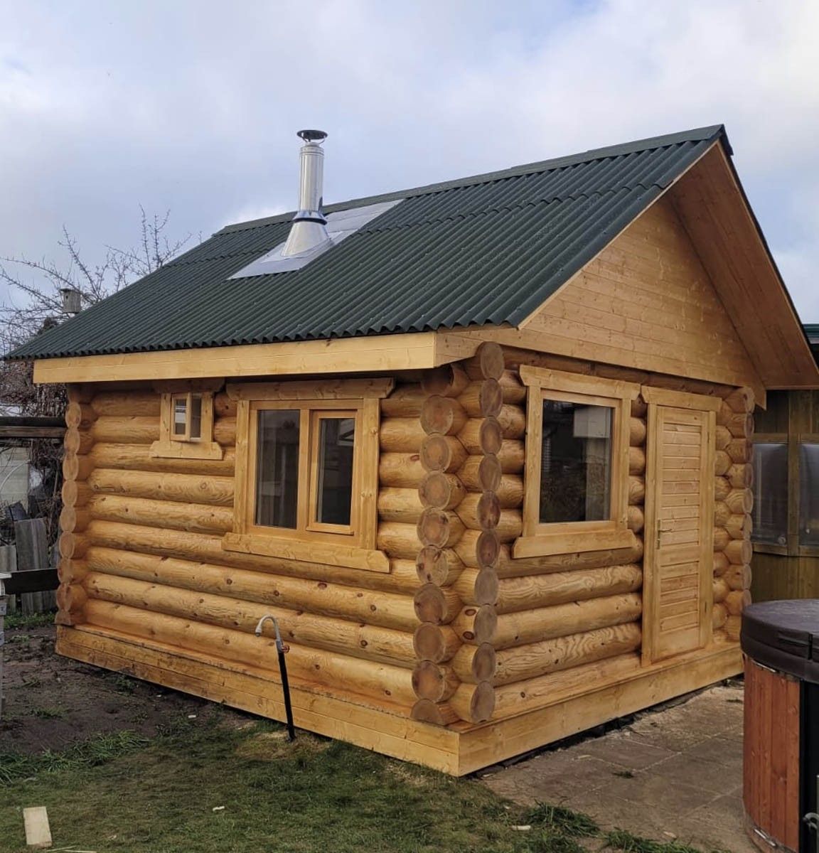 Guļbūves pirts, malkas krāsns, 16 m² — attēls 3