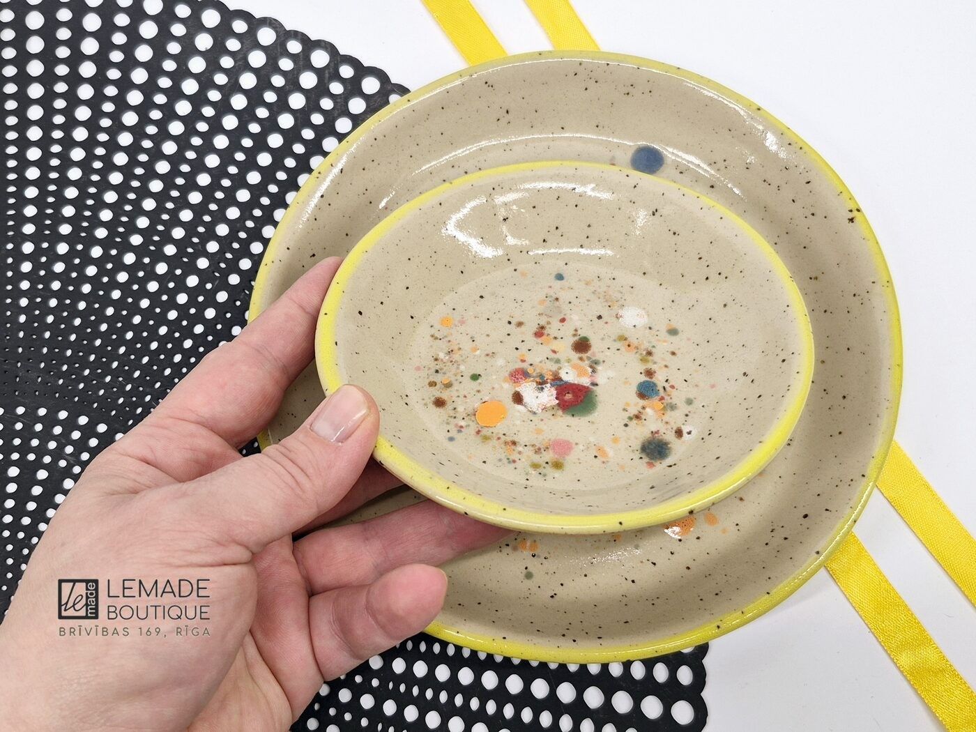 Šķīvji LeMade, 13 cm, akmensmasa, bēšā krāsā — attēls 4