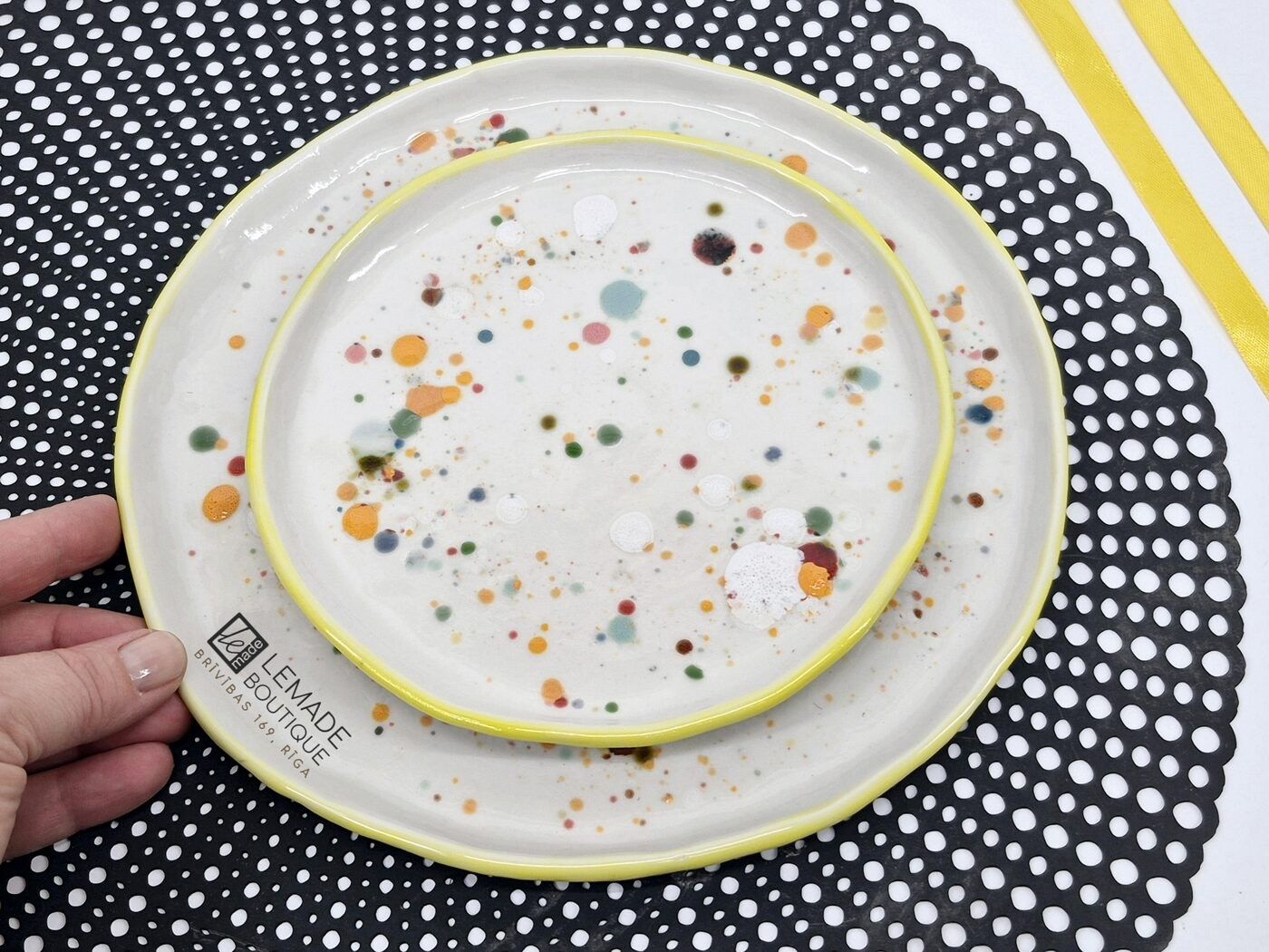Šķīvji LeMade, 23,5 cm, porcelāns, baltā krāsā — attēls 2