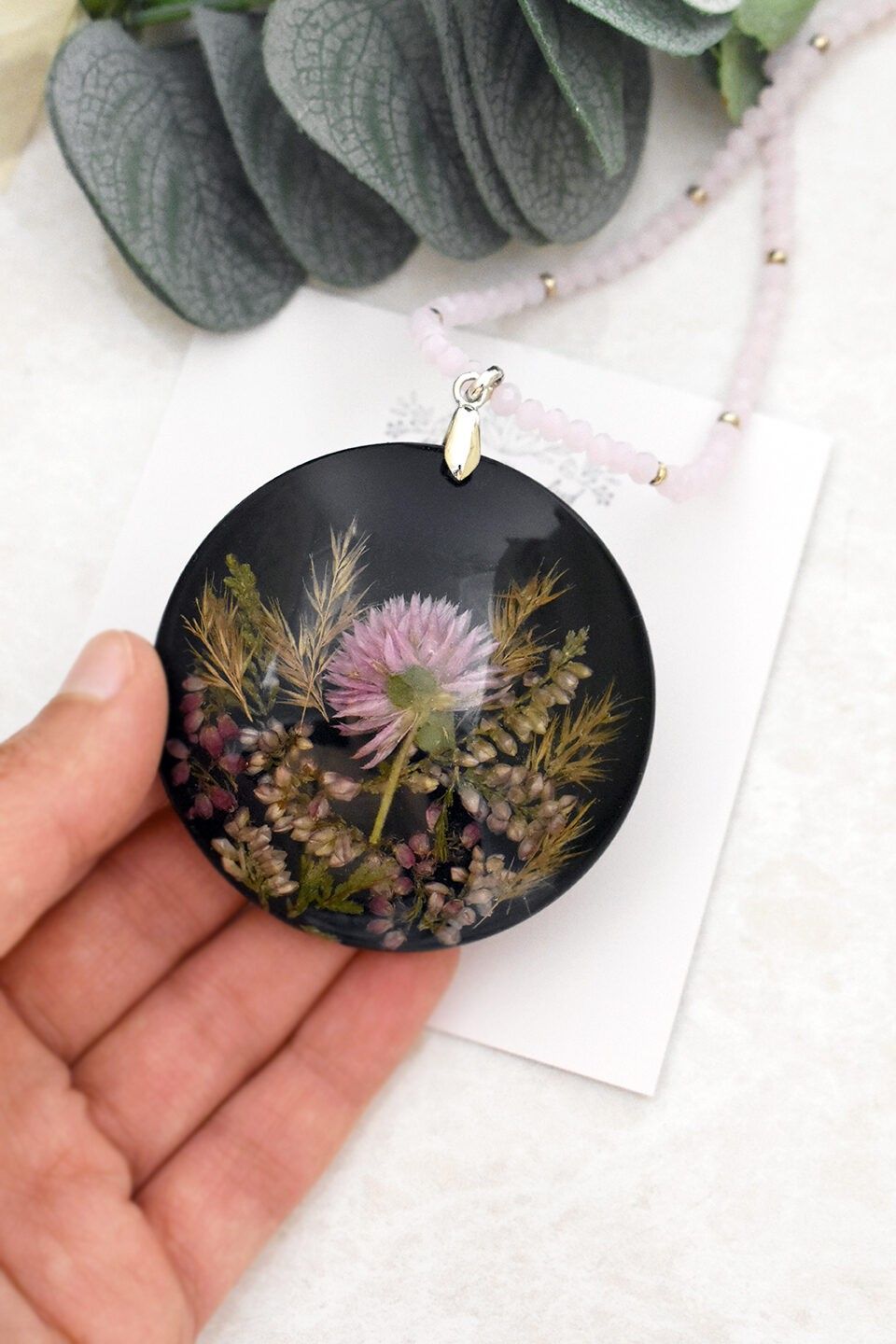 Kulons Madeira Handmade, melnā, violetā krāsā — attēls 2