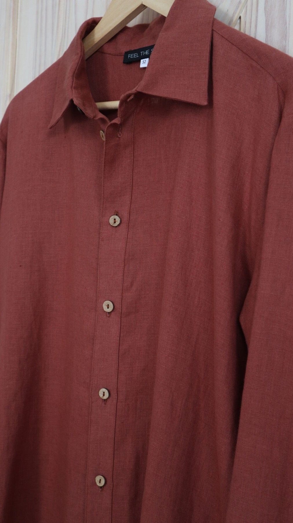 Vīriešu krekls ar garām piedurknēm Feel the Style, 3XL, lins — attēls 4