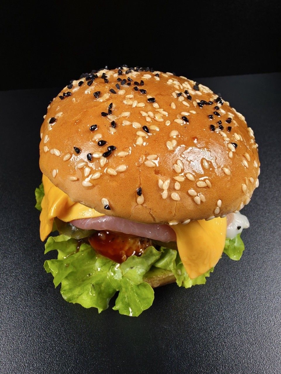 Uzkodas, mini burgeri ar cūkgaļu un bekonu, 10 cm — attēls 3
