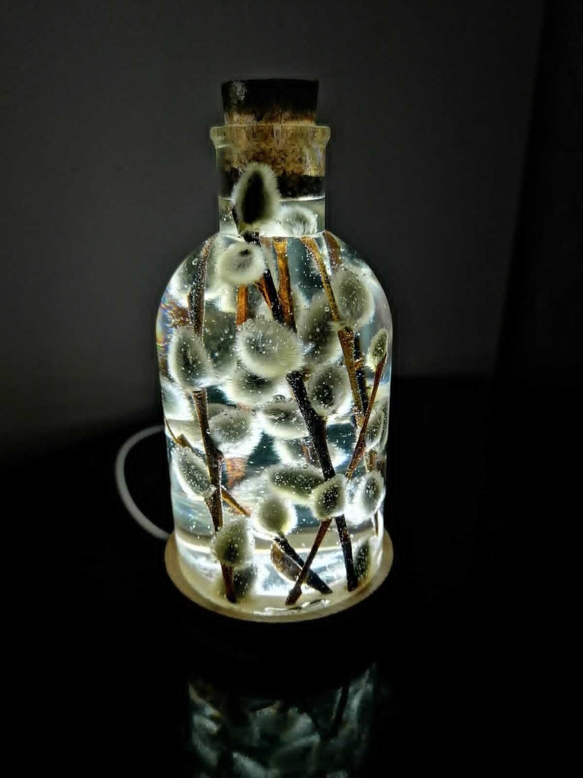 Galda lampa SpiiidBotanics, silti balta, bēšā krāsā — attēls 2