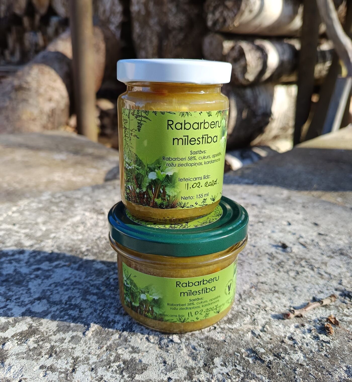 Ievārījums Rada Zita, rabarberu, 155 ml — attēls 2
