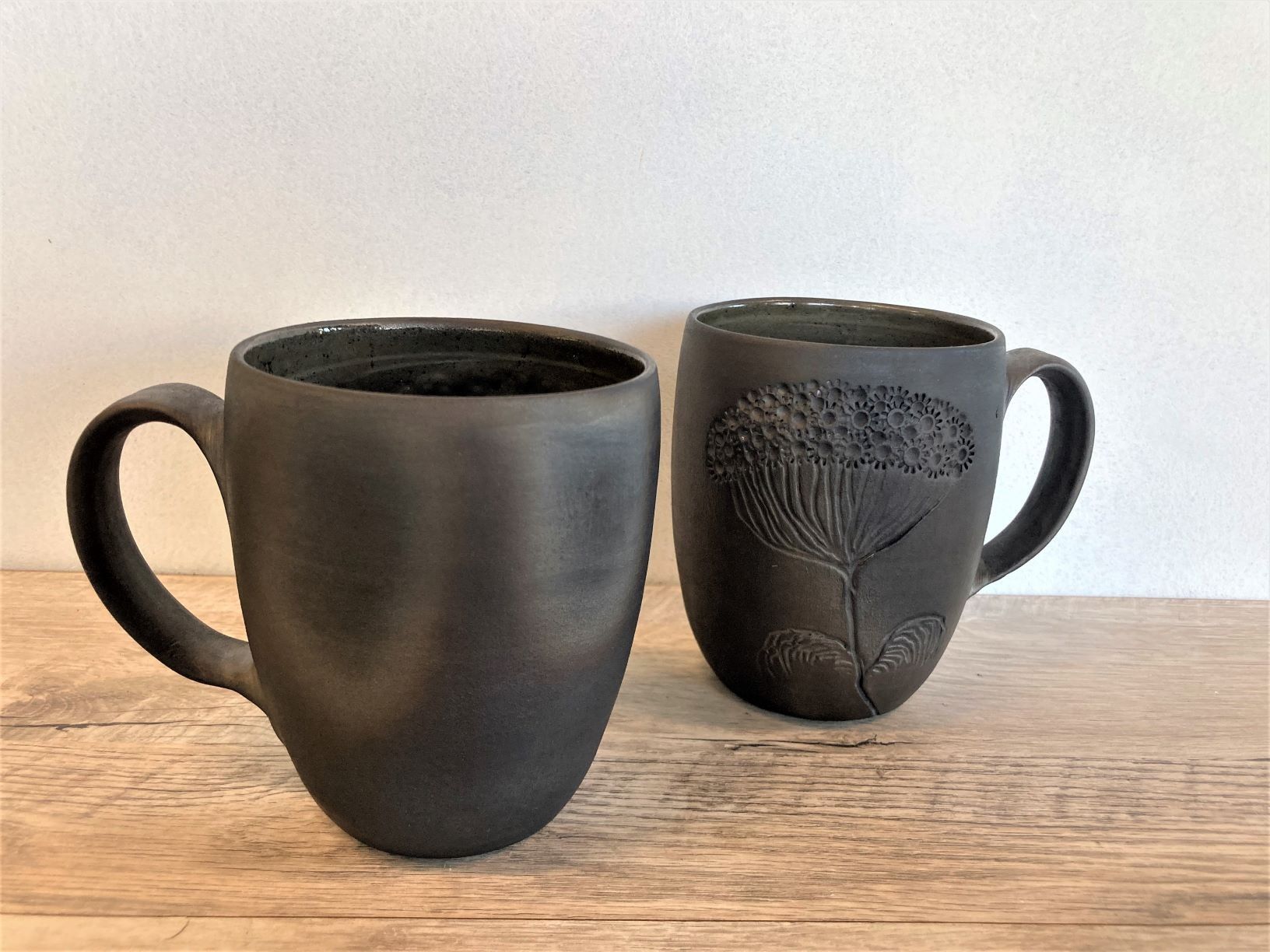 Tējas krūze Cepļi, 500 ml, keramika, melnā krāsā — attēls 3
