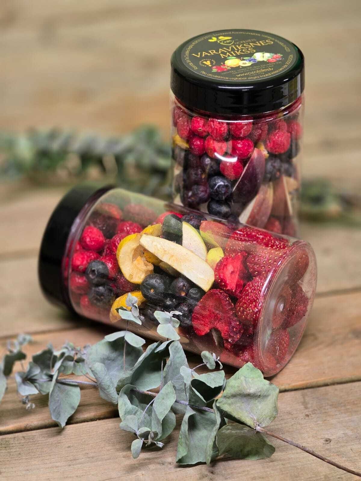 Ogu un augļu krispu mikss dāvanu burkā, 750 ml — attēls 2