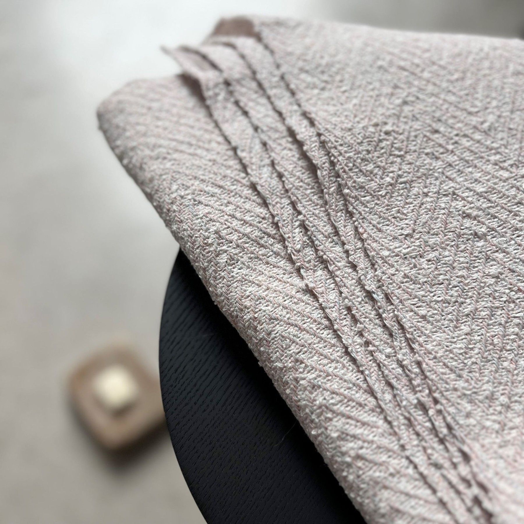 Dvielis Studio Natural, vannas, lins / kokvilna, rozā krāsā — attēls 3