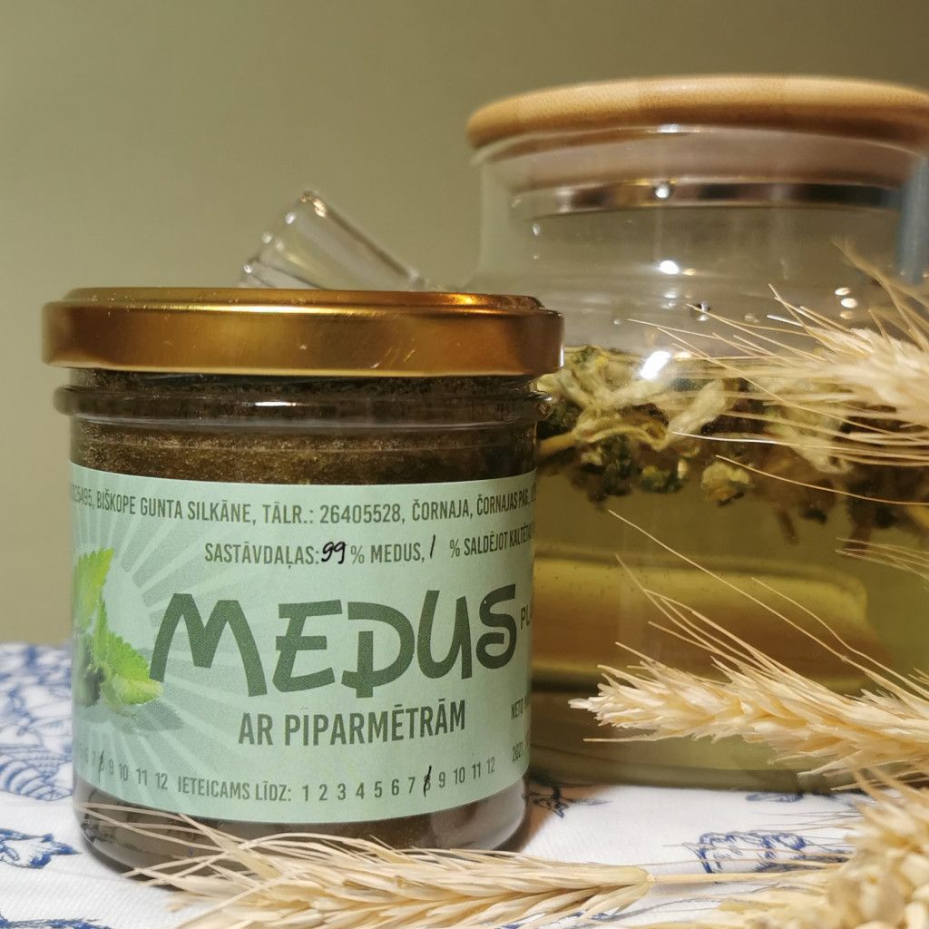 Medus ar piparmētrām, 180 g