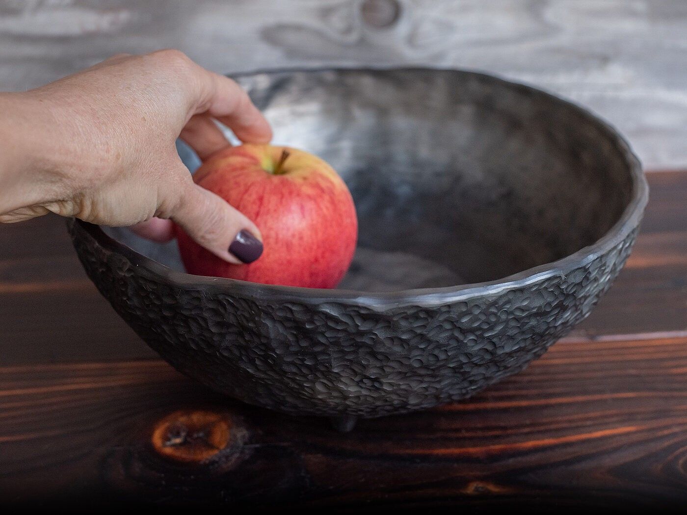 Servēšanas bļoda Clay & Wood Design, 24,5 cm, keramika — attēls 5
