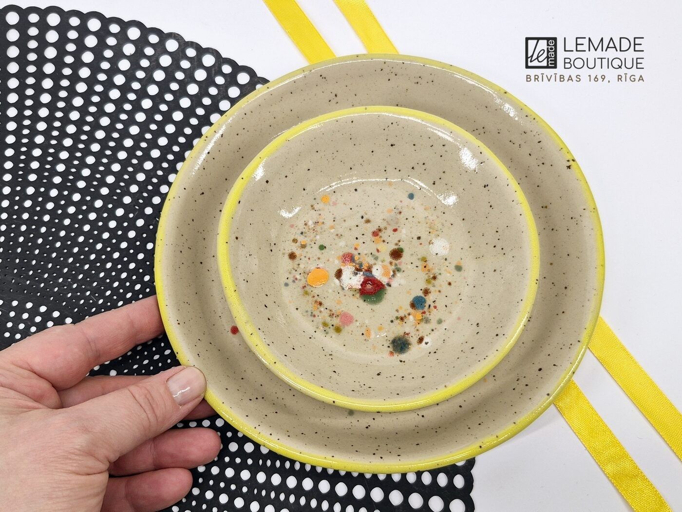 Šķīvji LeMade, 13 cm, akmensmasa, bēšā krāsā — attēls 2