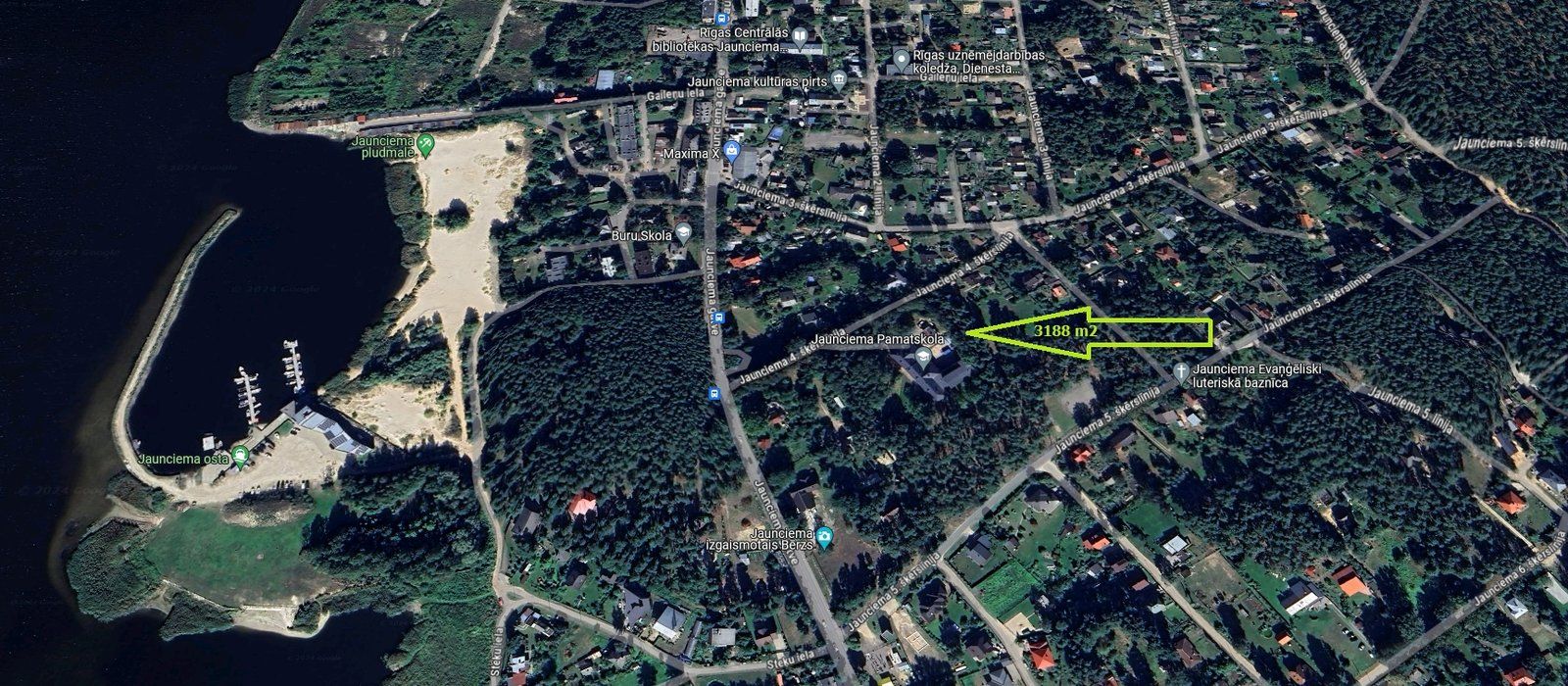 Zemes gabals 3188 m², Jaunciema 4. šķērslīnija 6B, Rīga — attēls 3