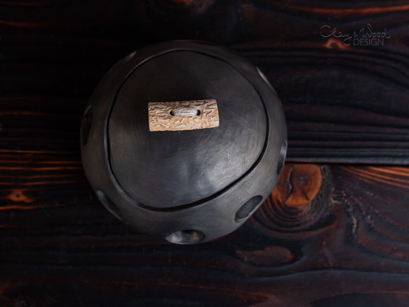 Uzglabāšanas trauks Clay & Wood Design, melnā krāsā — attēls 5