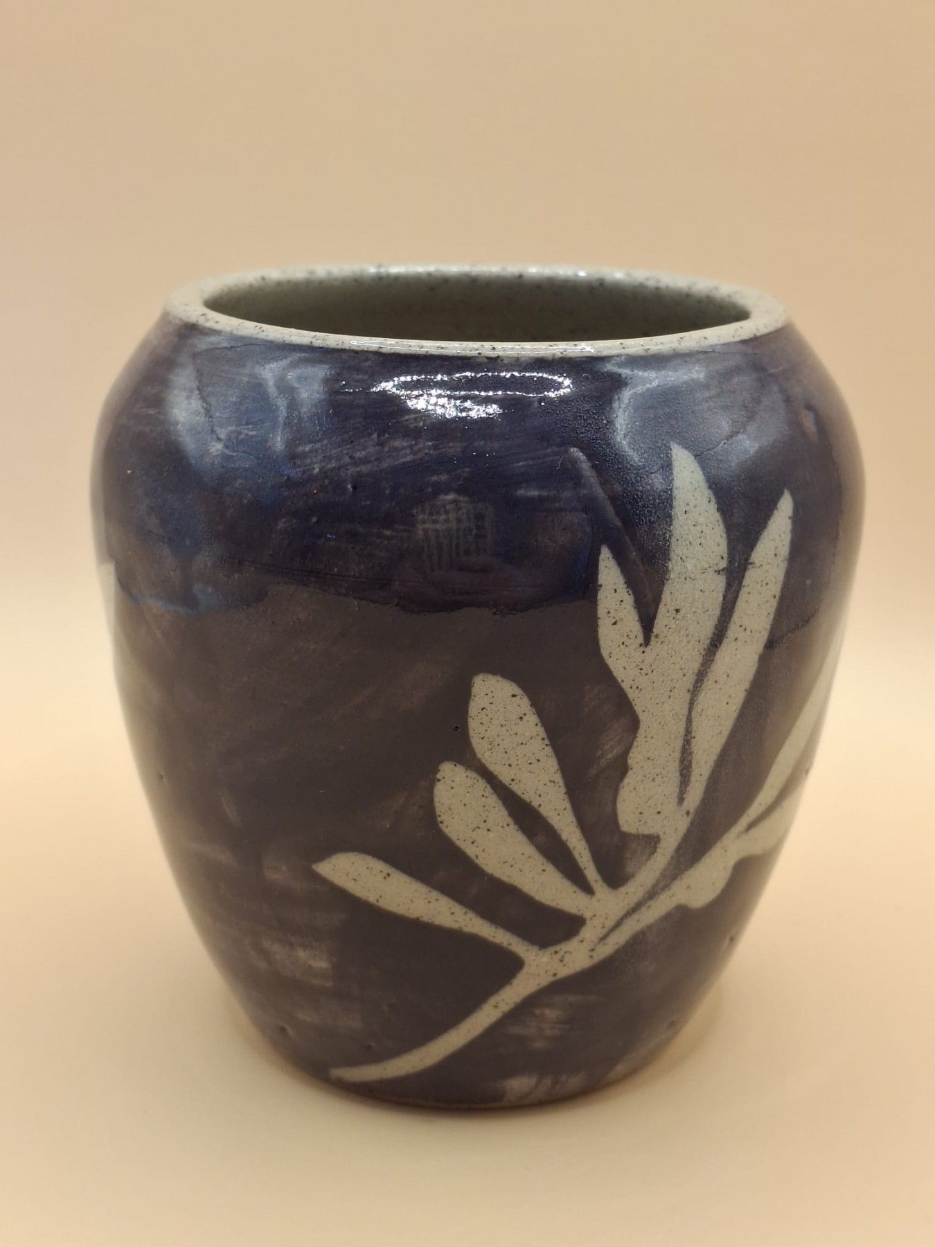 Vāze Lības keramika, augstums 9 cm, keramika, violetā krāsā — attēls 2