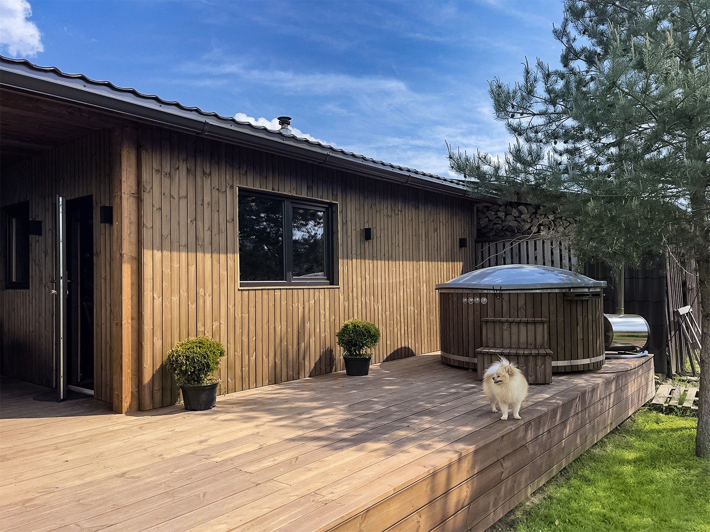 Karkasa pirts, malkas krāsns, 36 m² — attēls 3