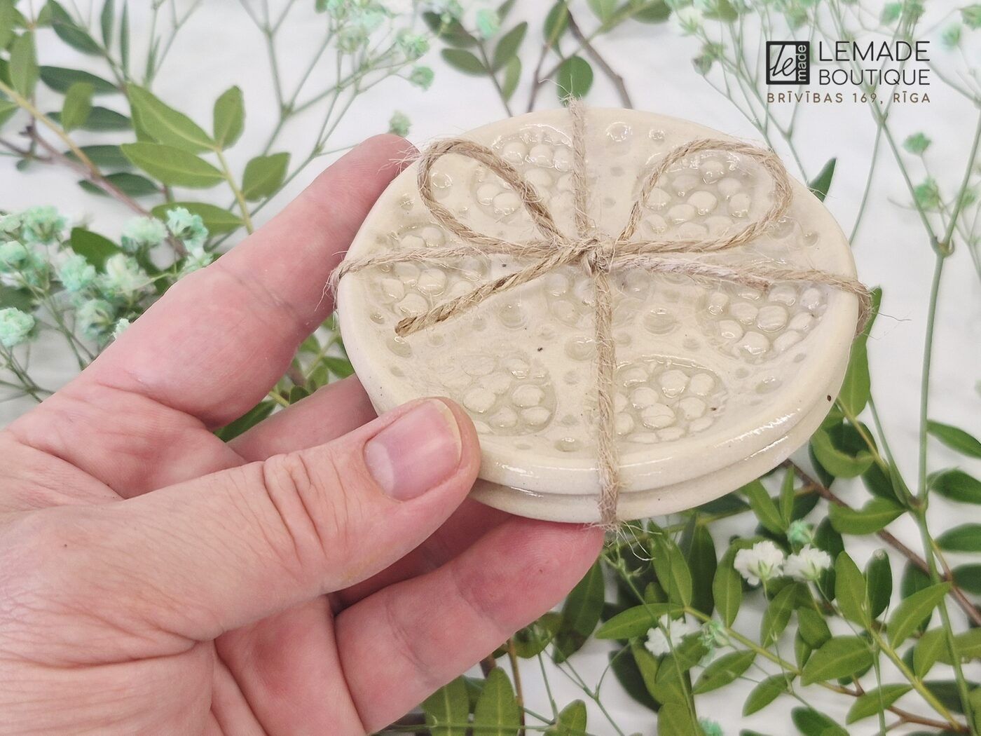 Servēšanas šķīvis LeMade, 8,5 cm, keramika, bēšā krāsā — attēls 5