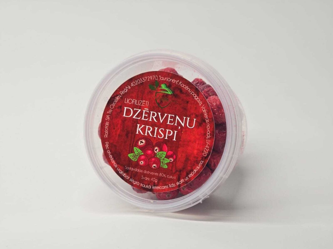 Dzērveņu krispi ar cukuru, 280 ml — attēls 2