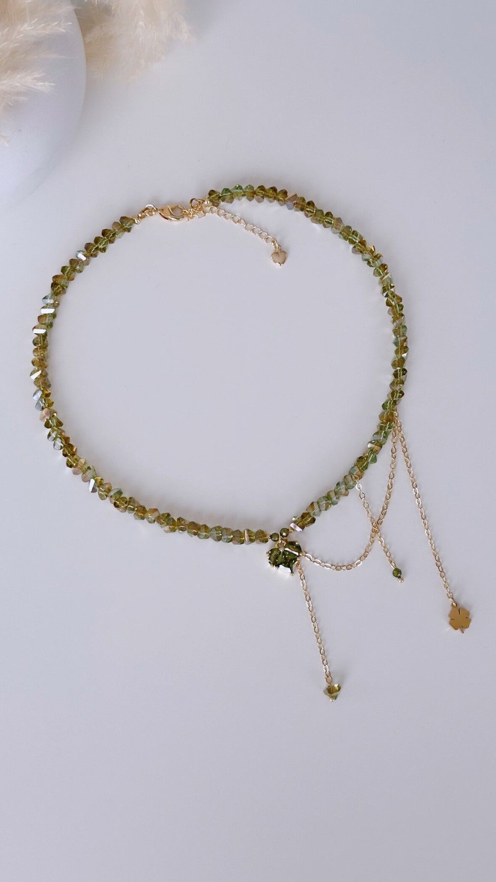 Kaklarota SILINA, garums 38 cm, haki krāsā — attēls 3