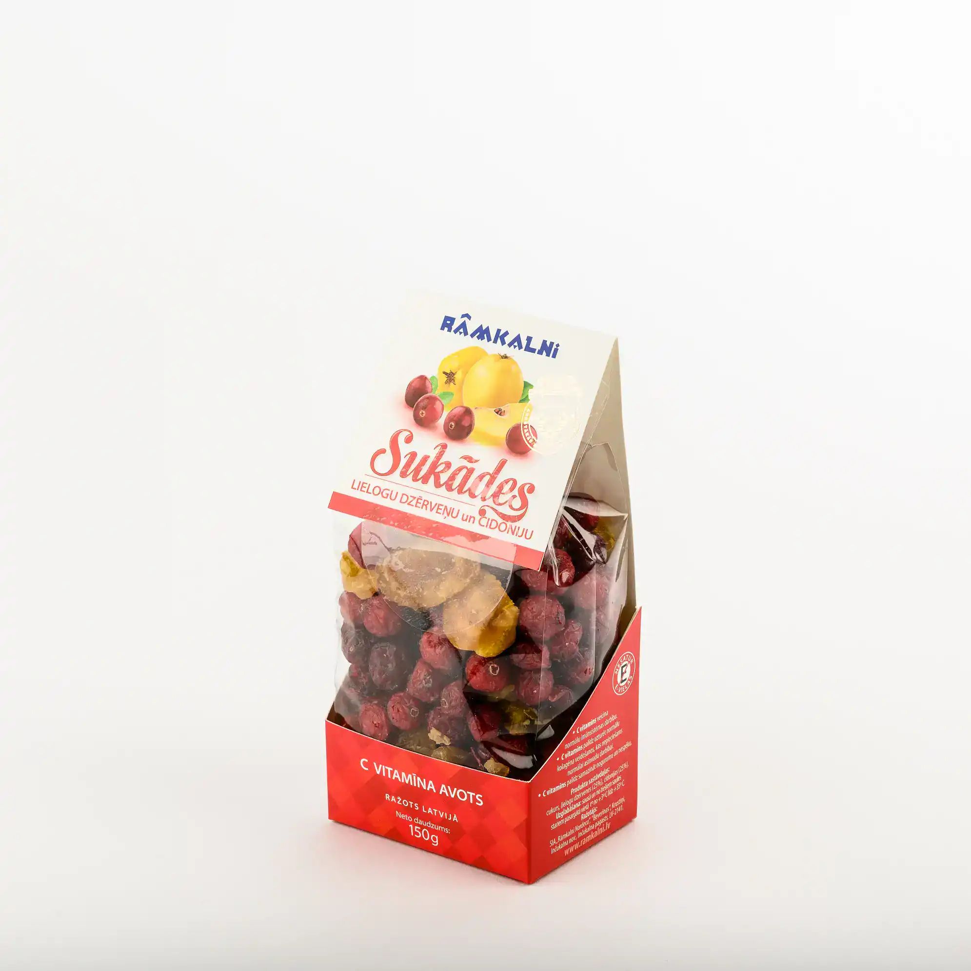 Lielogu dzērveņu un krūmcidoniju sukādes, 150 g — attēls 2