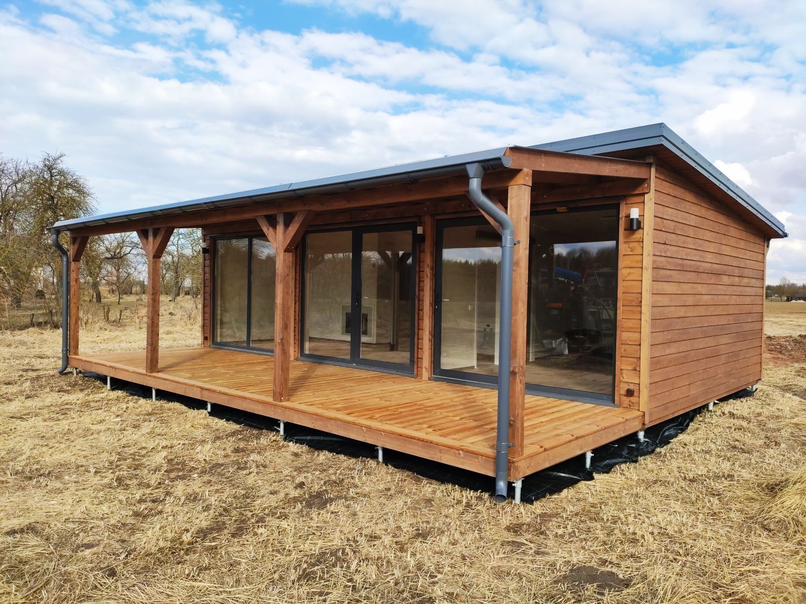 Moduļu māja, koka karkass, 24 m²