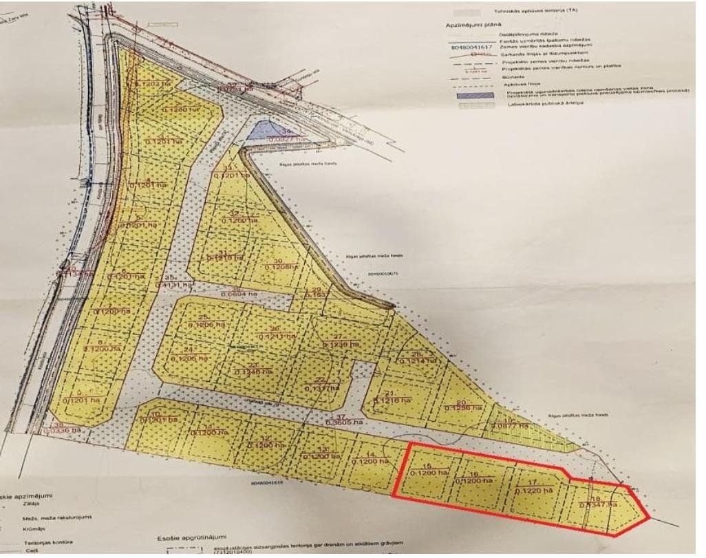 Zemes gabals 1200 m², Mežāres — attēls 2