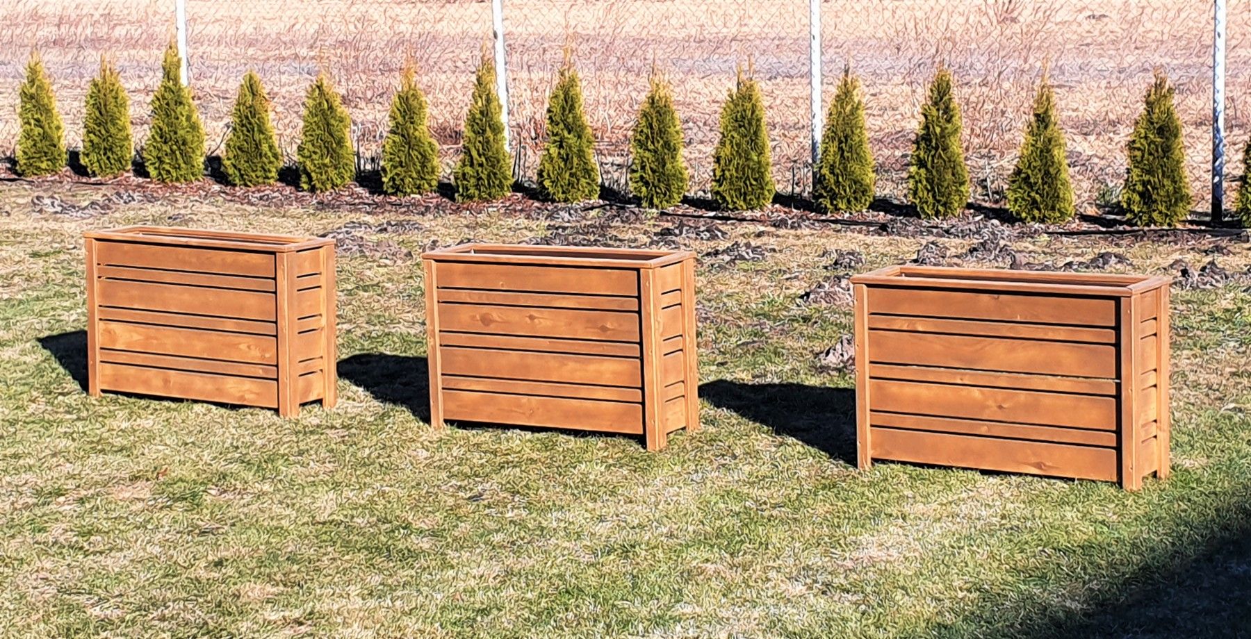 Puķu pods DKAwood, puķu kaste, platums 30 cm, garums 90 cm — attēls 4