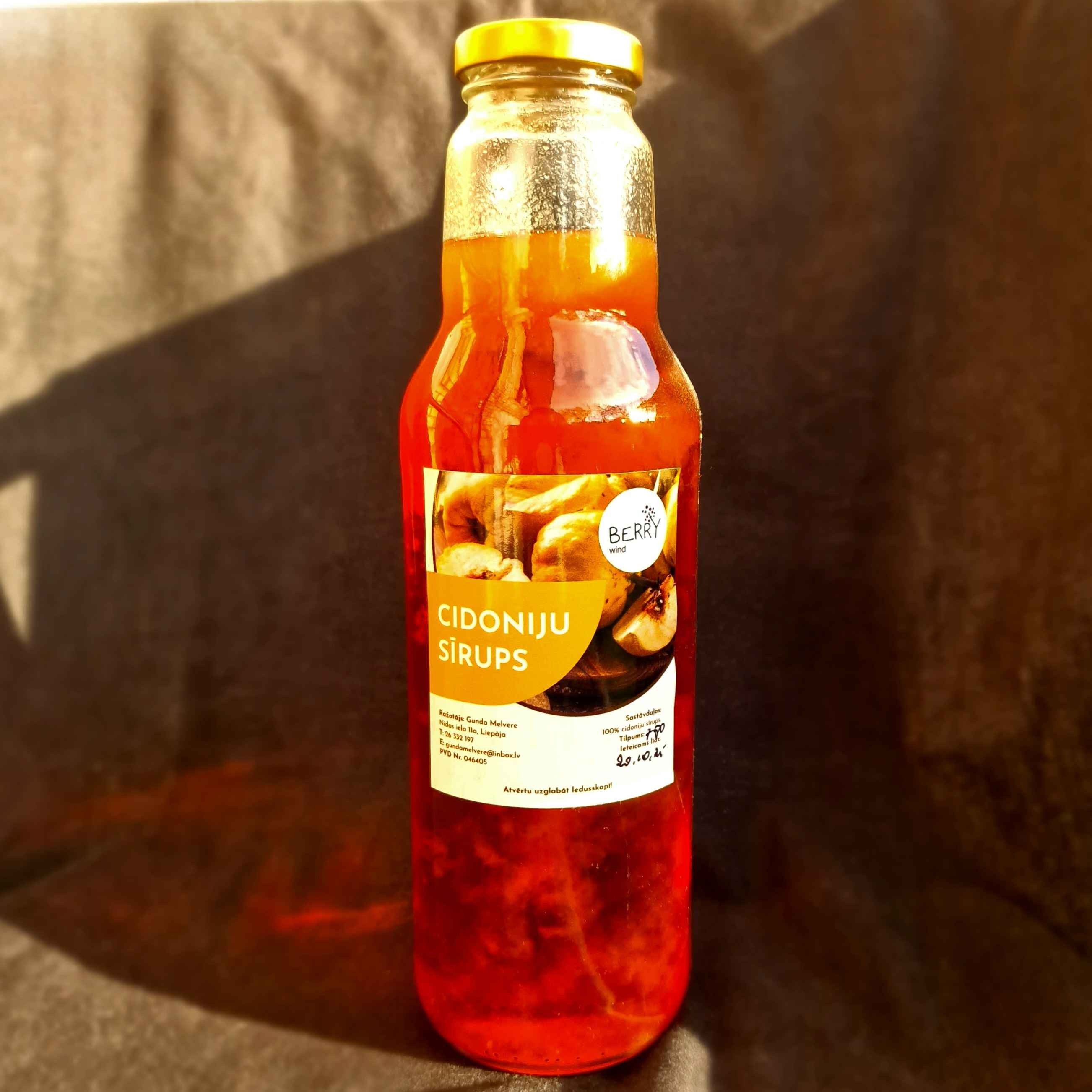 Cidoniju sīrups, 750 ml