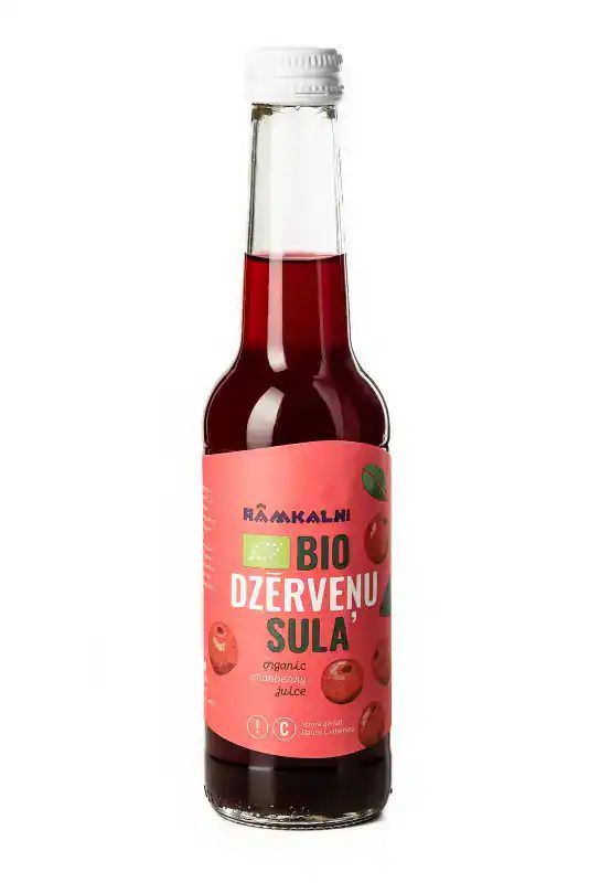 BIO dzērveņu sula, 12 × 275 ml — attēls 2