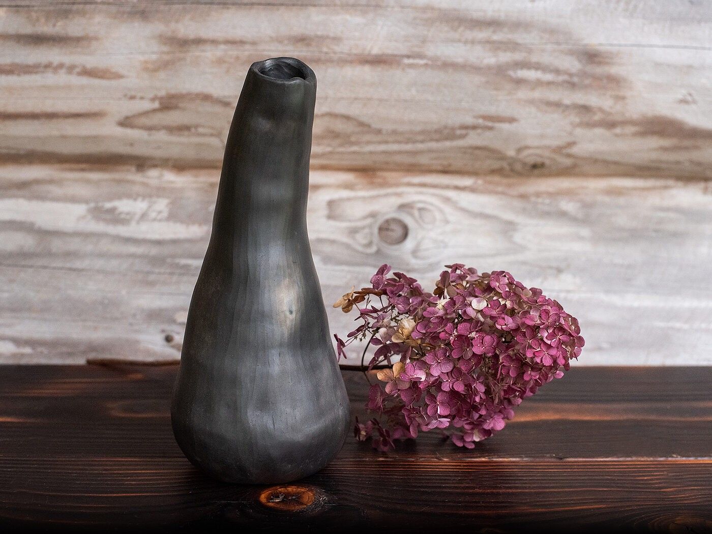 Vāze Clay & Wood Design, augstums 25,5 cm, keramika — attēls 3
