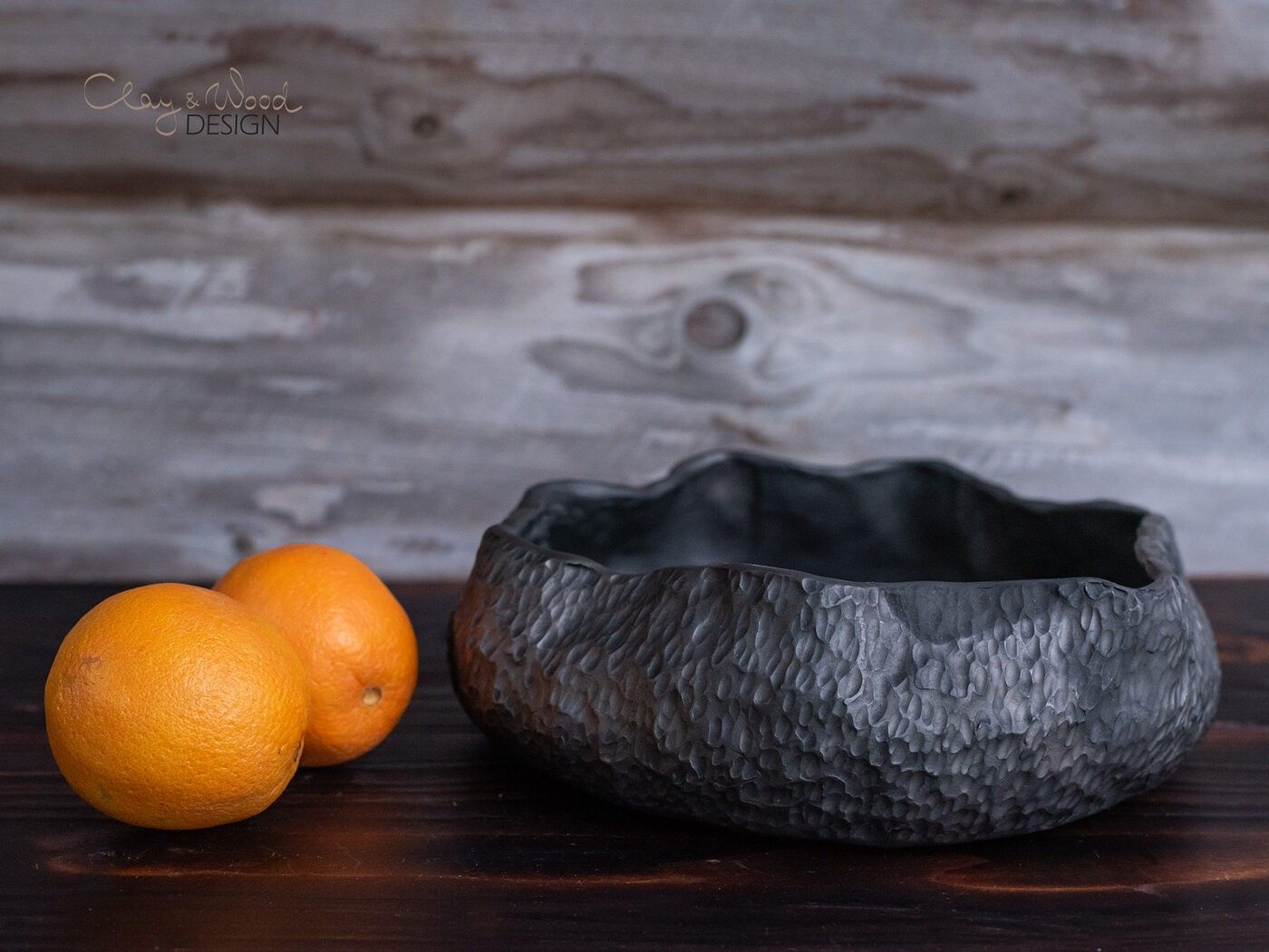 Servēšanas bļoda Clay & Wood Design, 23 cm, keramika — attēls 5