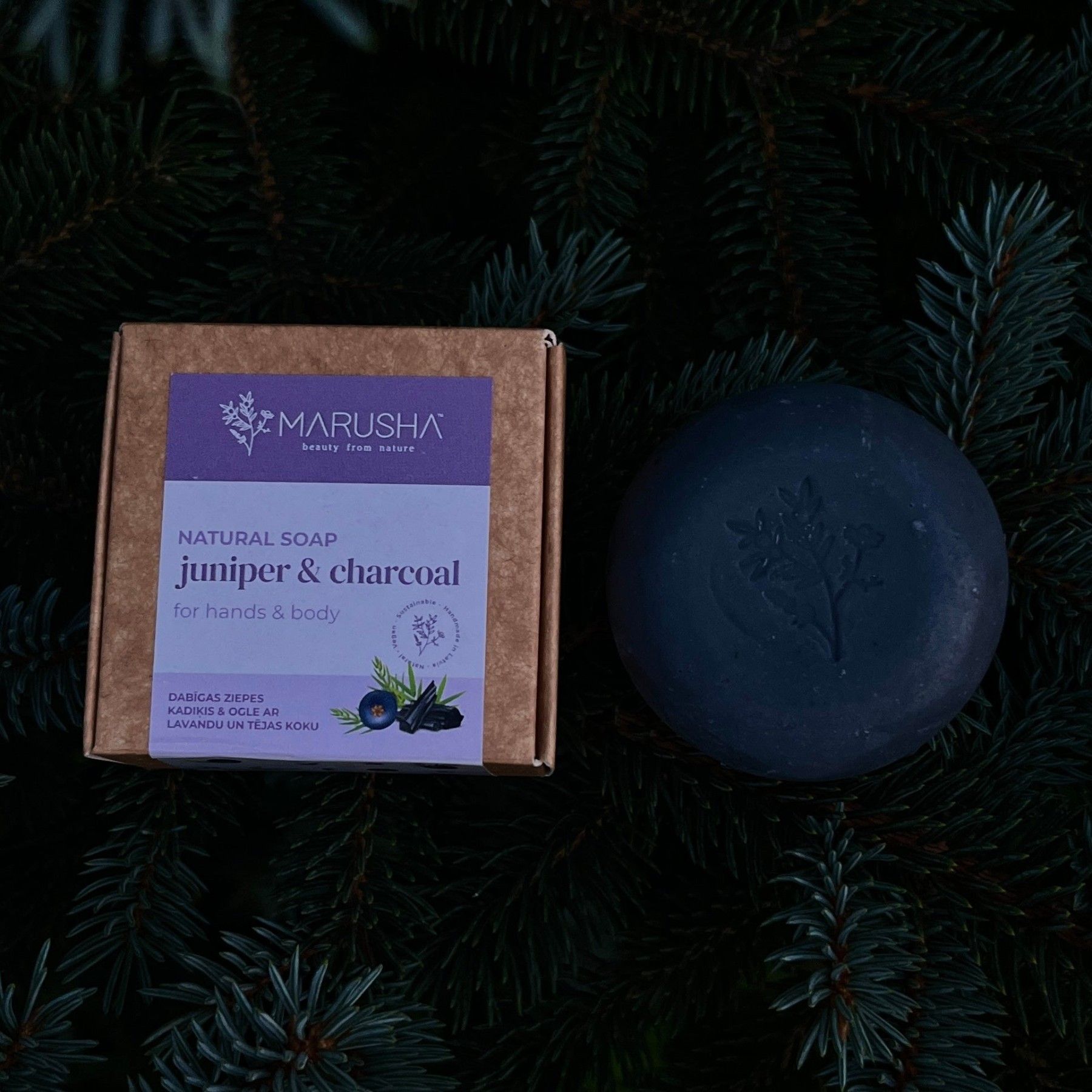 Cietās ziepes MARUSHA, zāļu aromāts — attēls 3