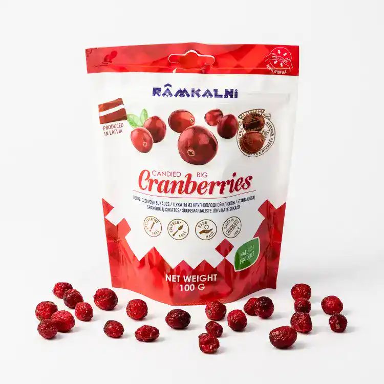 Lielogu dzērveņu sukādes, 100 g — attēls 2