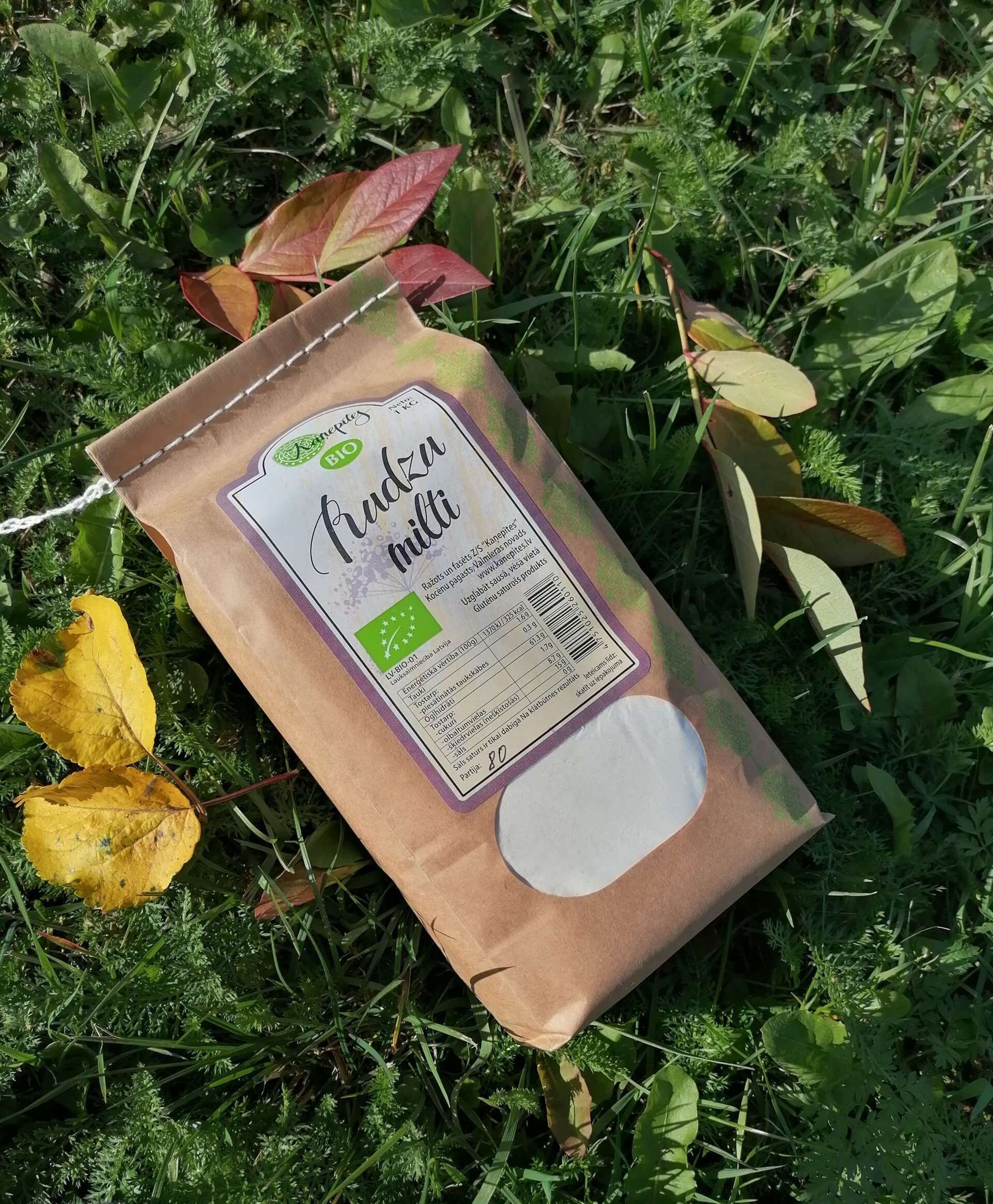 Rudzu bīdelētie milti, BIO, 1 kg — attēls 2
