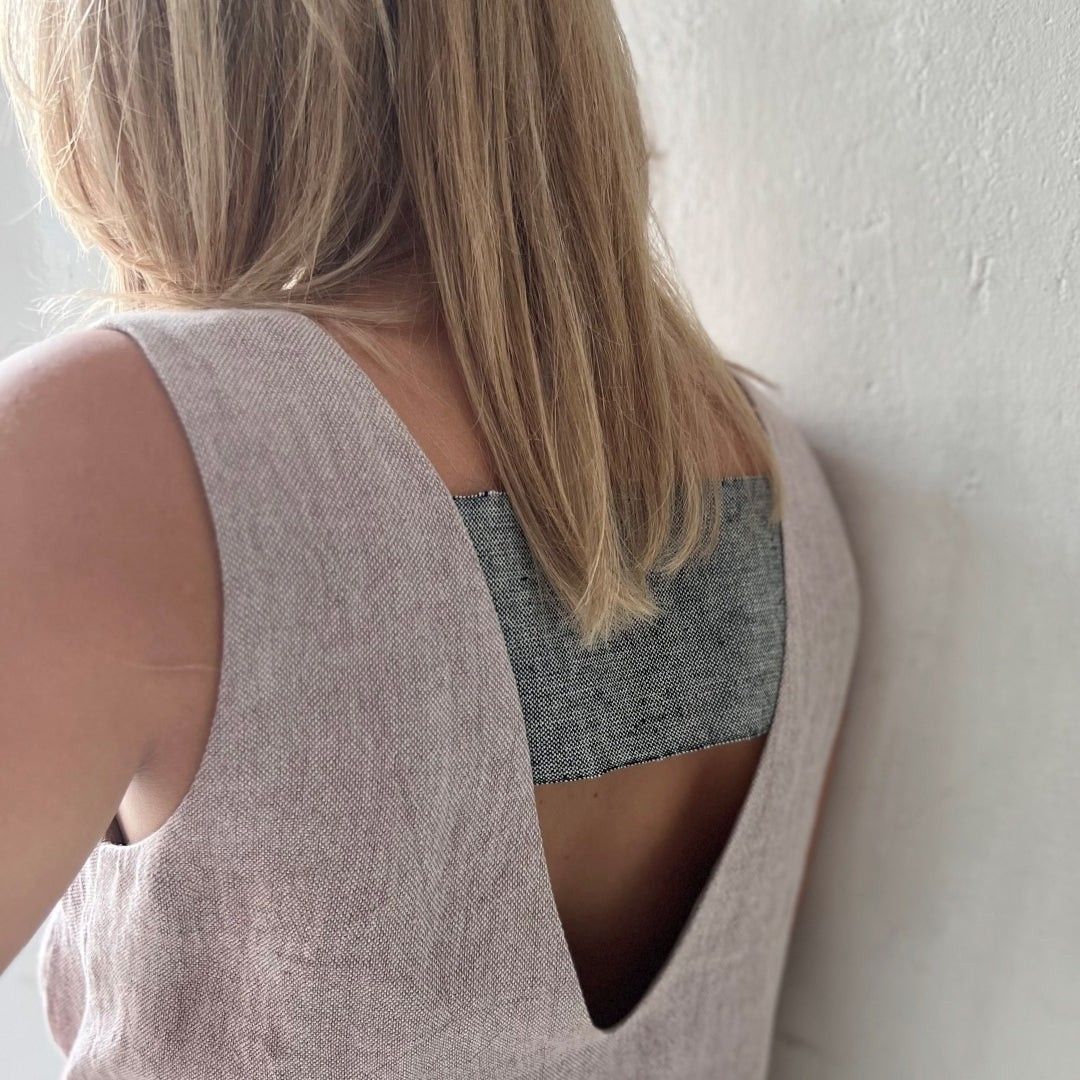 Kleita Studio Natural, M, lins, rozā krāsā — attēls 3