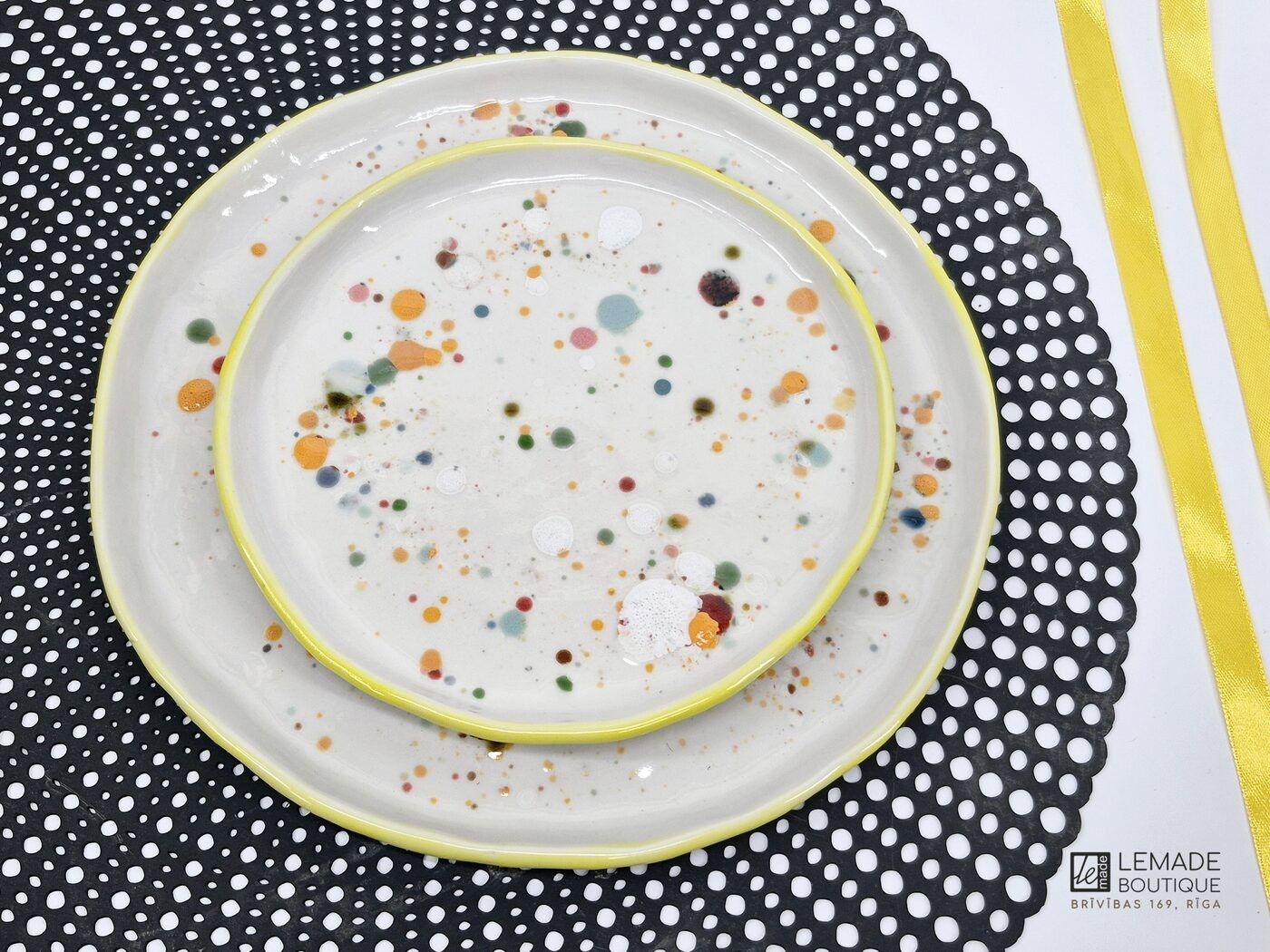 Šķīvji LeMade, 23,5 cm, porcelāns, baltā krāsā — attēls 3