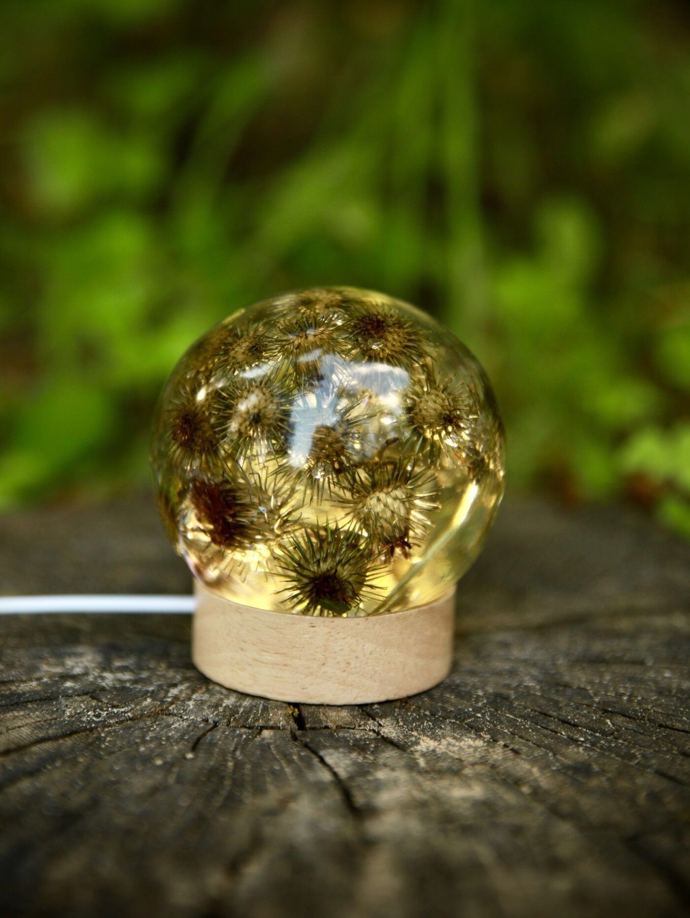 Galda lampa SpiiidBotanics, silti balta, baltā krāsā — attēls 2