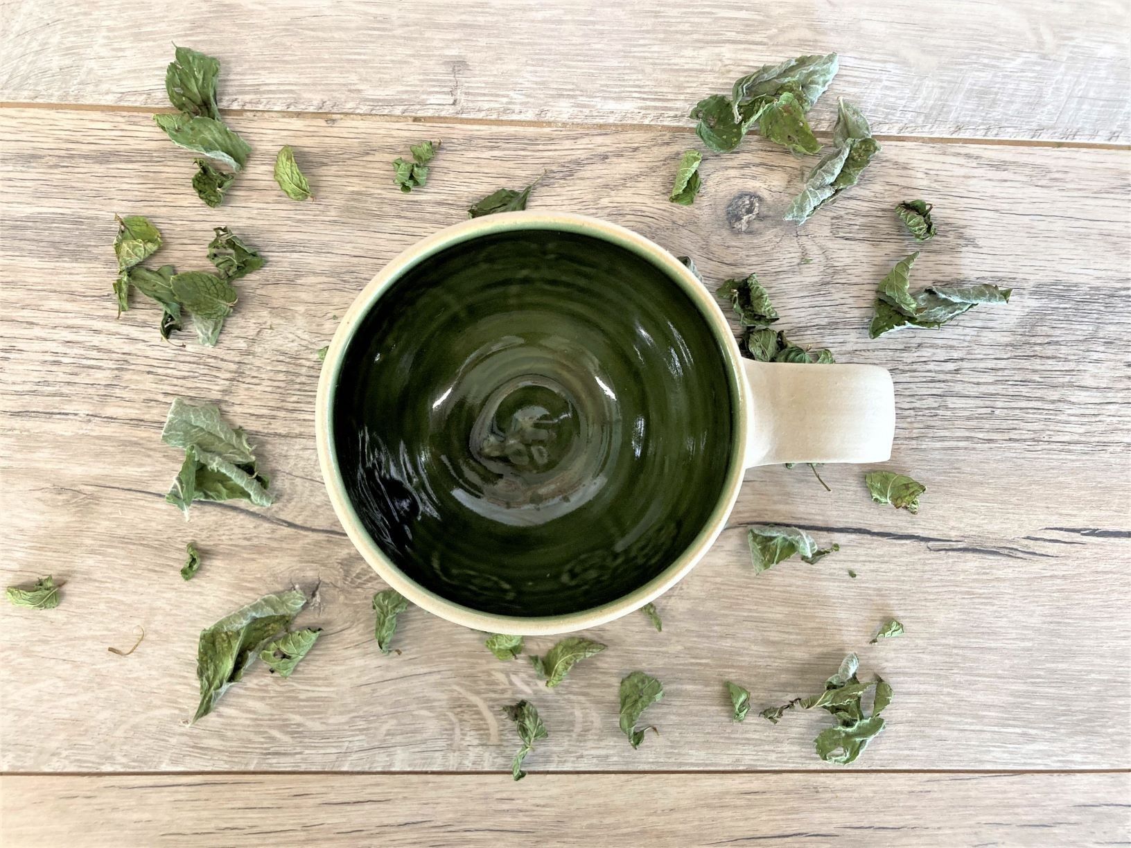 Krūze Cepļi, 400 ml, akmensmasa, baltā krāsā — attēls 2