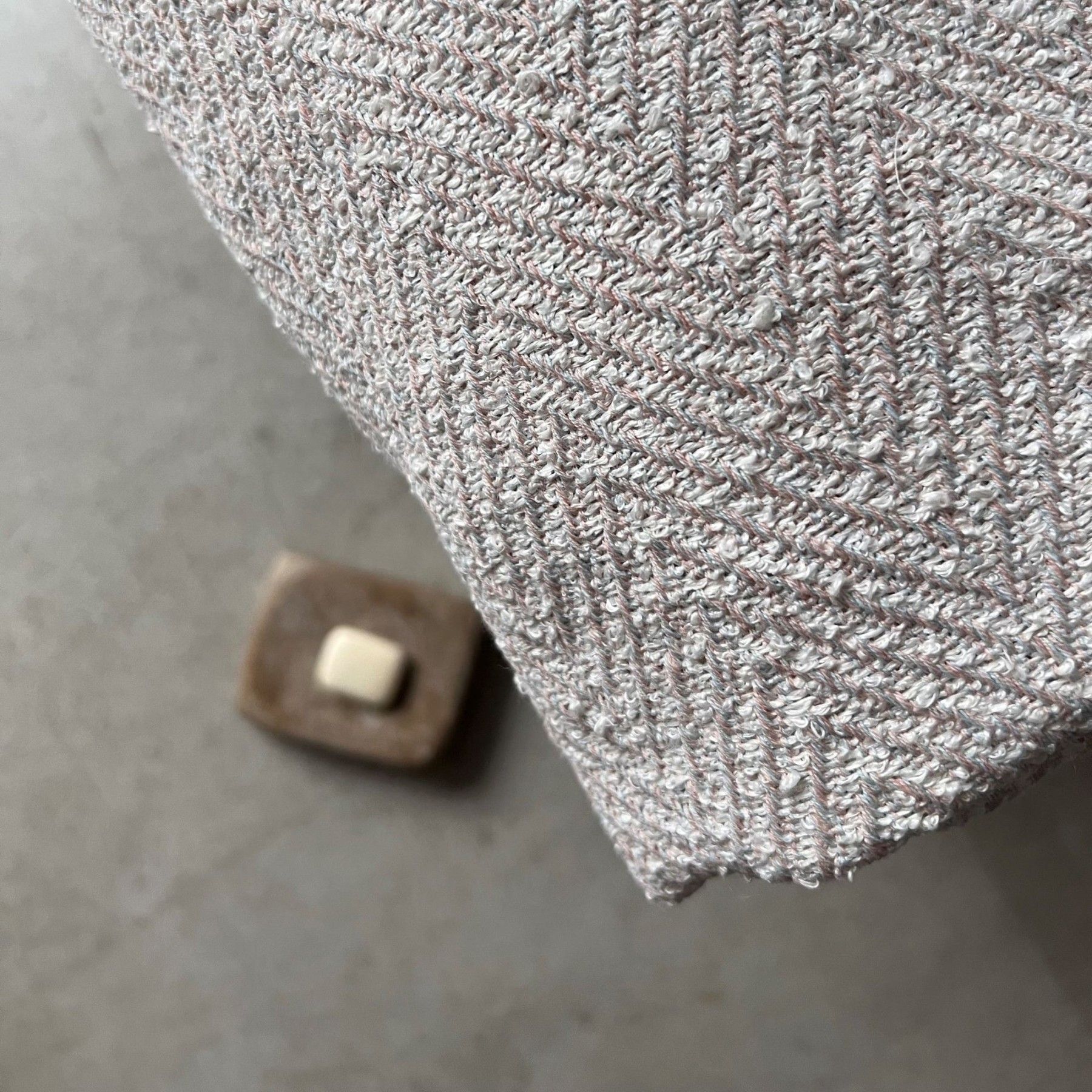 Dvielis Studio Natural, vannas, lins / kokvilna, rozā krāsā — attēls 2