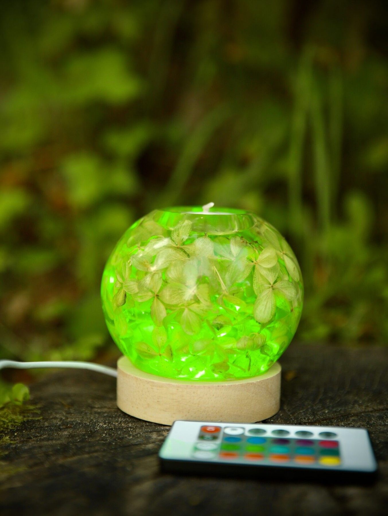 Galda lampa SpiiidBotanics, rgb, oranžā krāsā — attēls 2