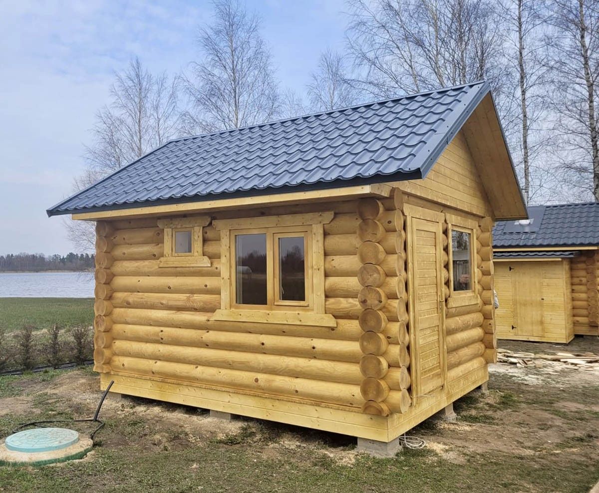Guļbūves pirts, malkas krāsns, 16 m² — attēls 2