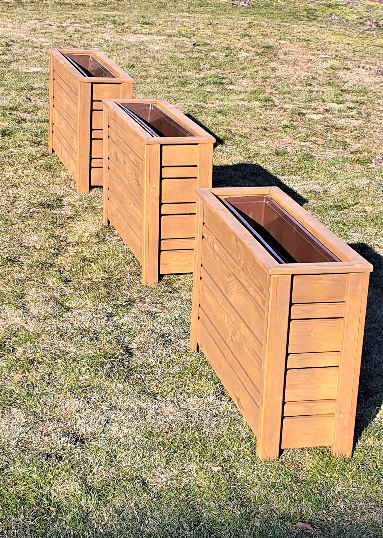 Puķu pods DKAwood, puķu kaste, platums 30 cm, garums 90 cm — attēls 5