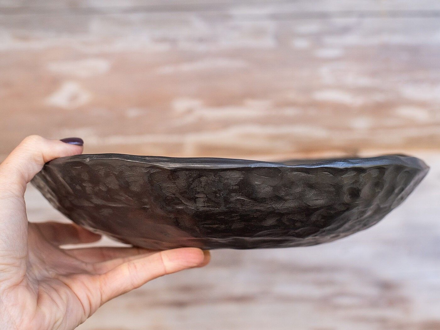 Servēšanas bļoda Clay & Wood Design, 26,5 cm, keramika — attēls 3