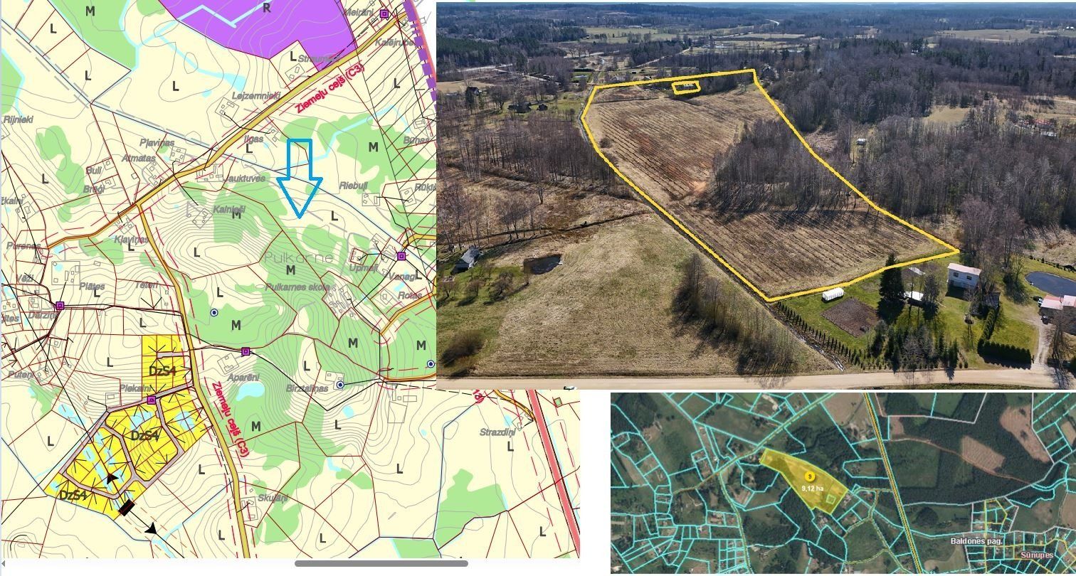 Zemes gabals 91,2 ha, Baldones pagasts — attēls 2