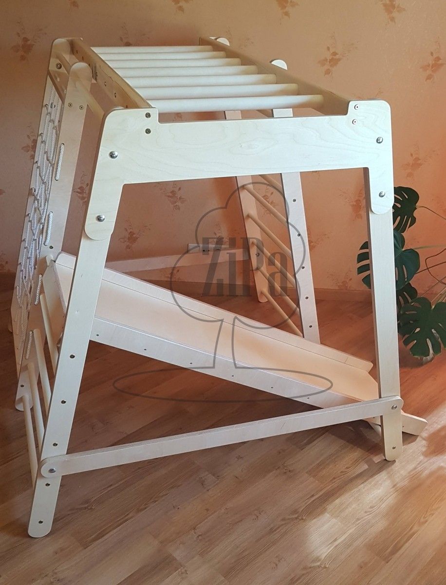 Rotaļu komplekss, platums 1,5 m, garums 1,5 m, koks — attēls 3