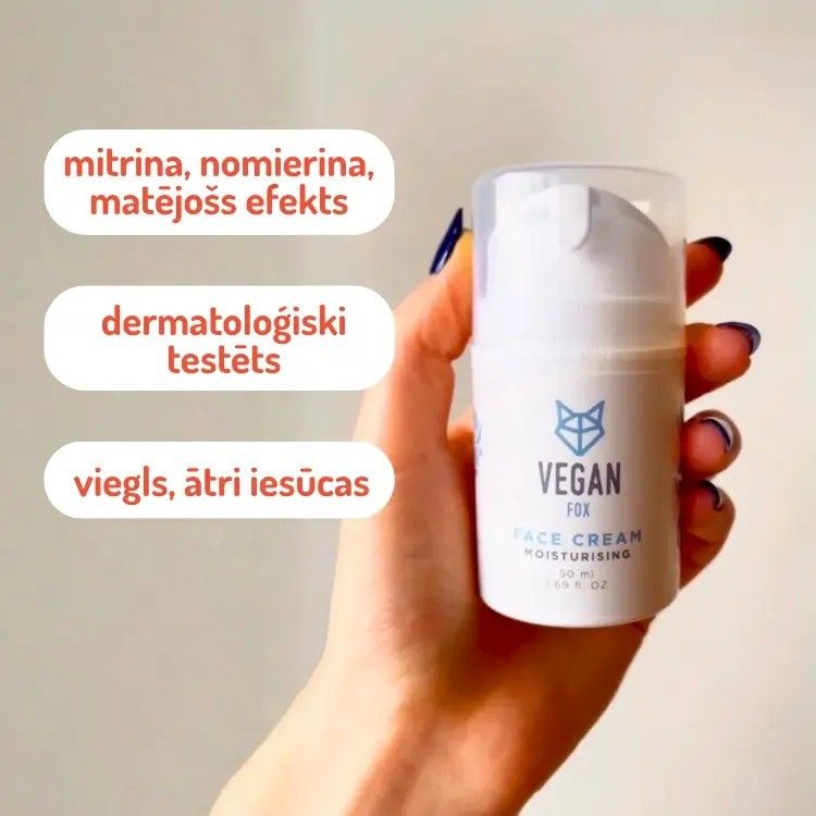 Sejas krēms Vegan Fox, taukainai, jauktai ādai, 50 ml — attēls 3