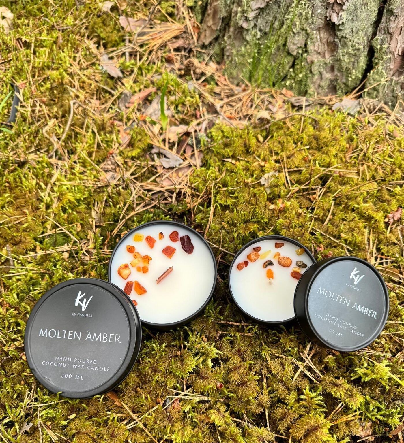 Svece KV Candles, burkā / trauciņā, 16 h, kokosriekstu vasks — attēls 3